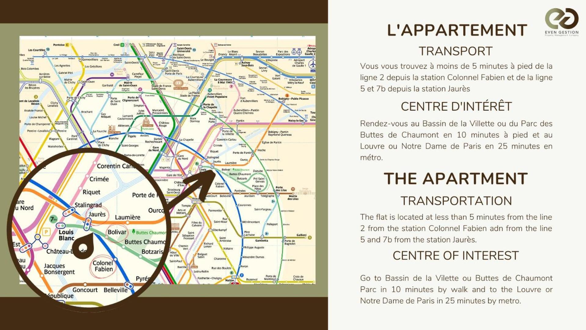 Appartamento Indépendant Flat: Canal St Martin&trains Stations!